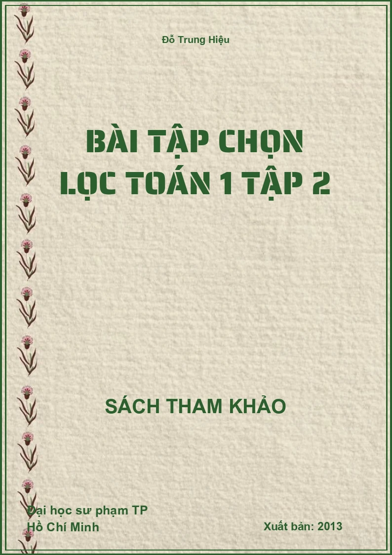 Bài tập chọn lọc toán 1 tập 2