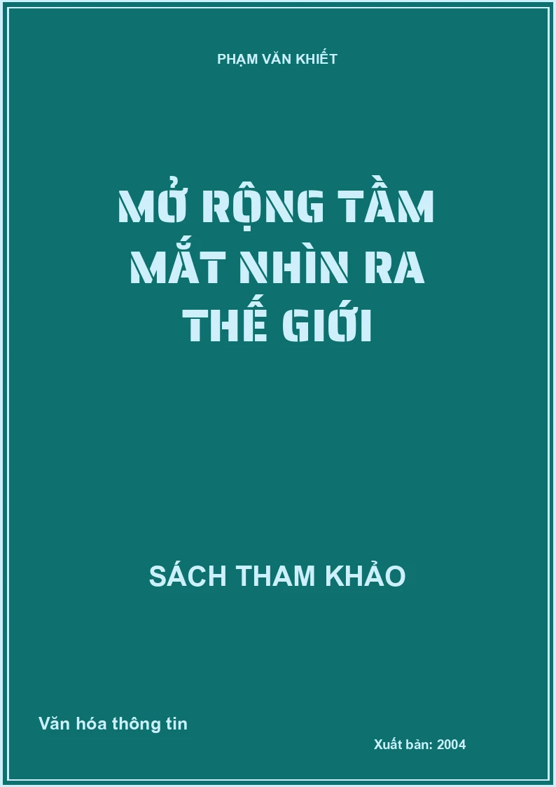 Mở rộng tầm mắt nhìn ra thế giới