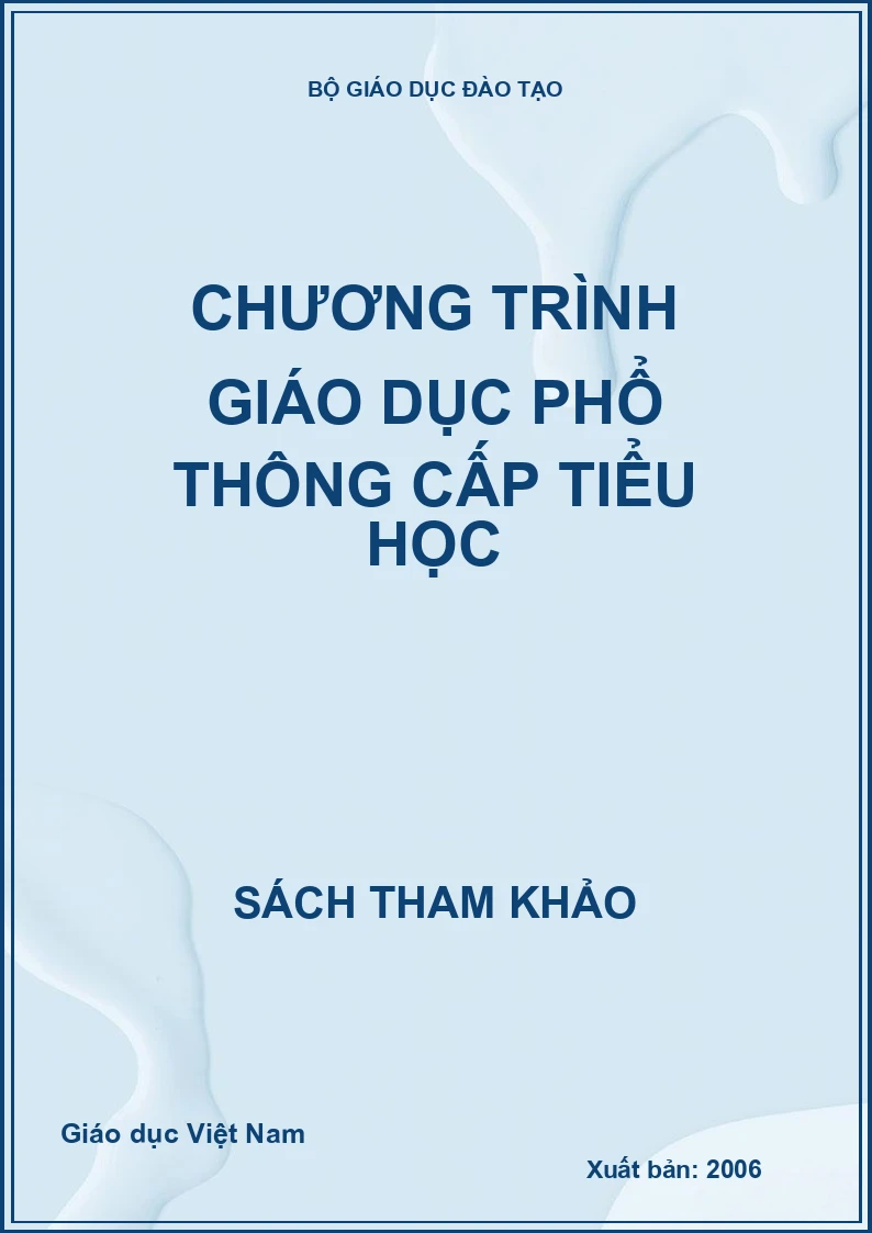 Chương trình giáo dục phổ thông cấp tiểu học