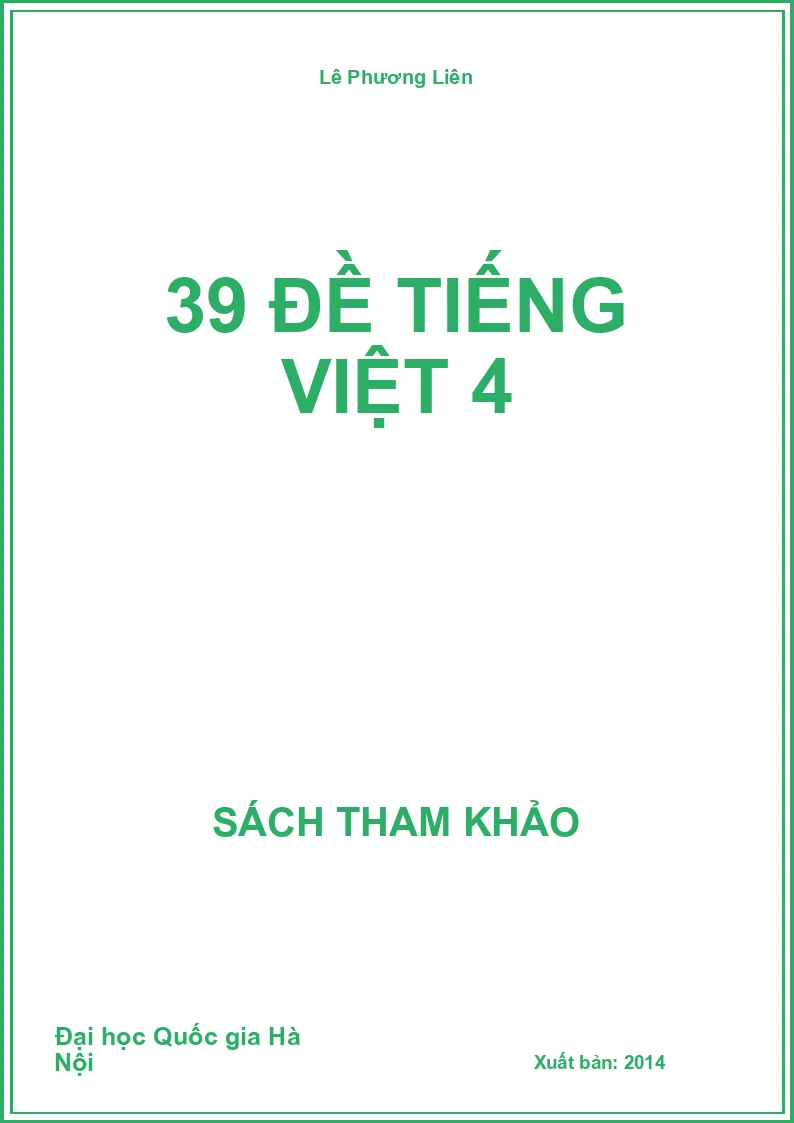 39 đề tiếng việt 4