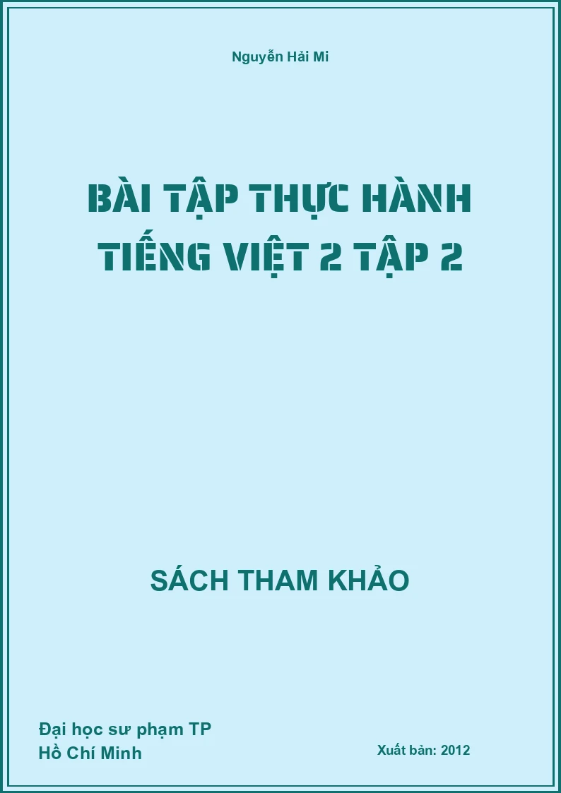 Bài tập thực hành tiếng việt 2 tập 2