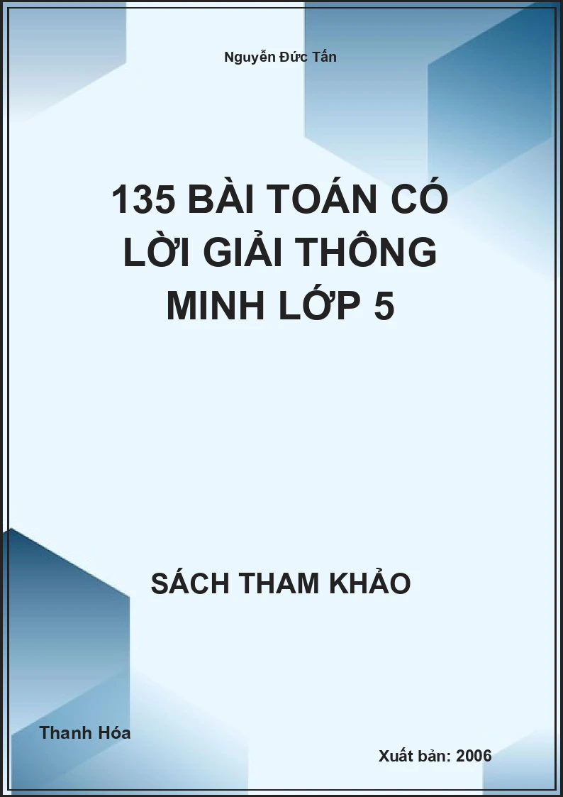 135 bài toán có lời giải thông minh lớp 5