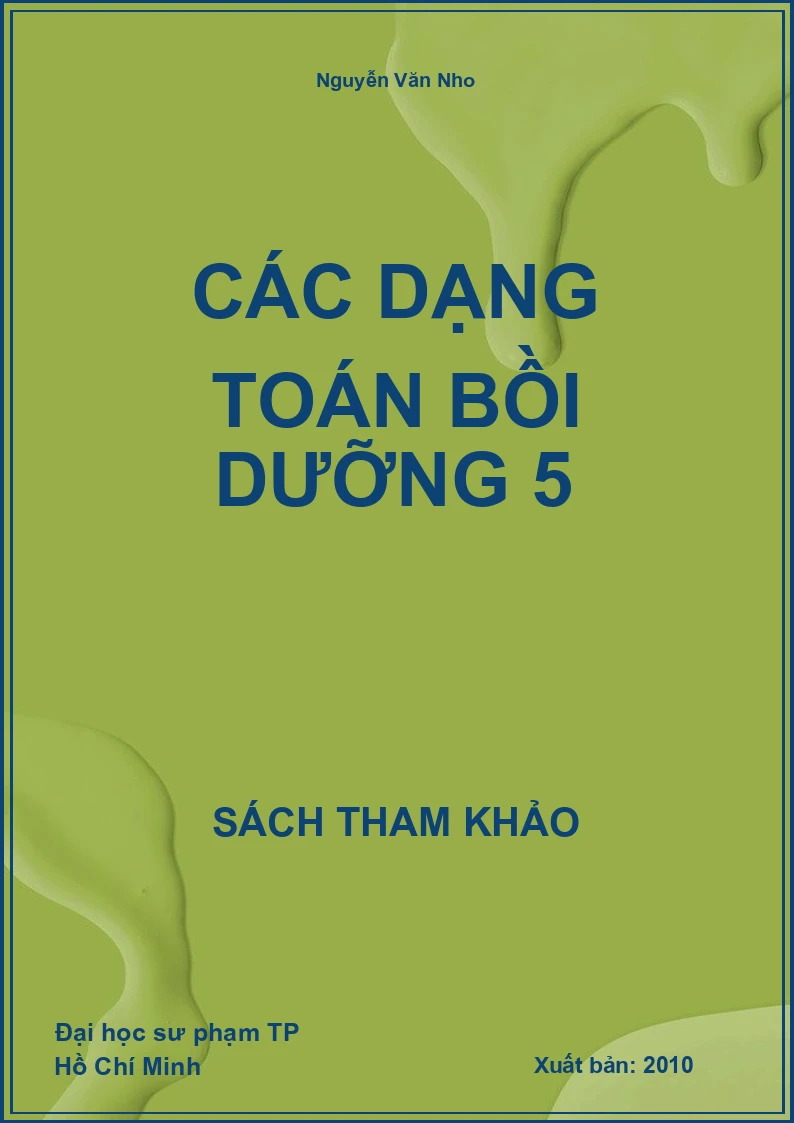 Các dạng toán bồi dưỡng 5