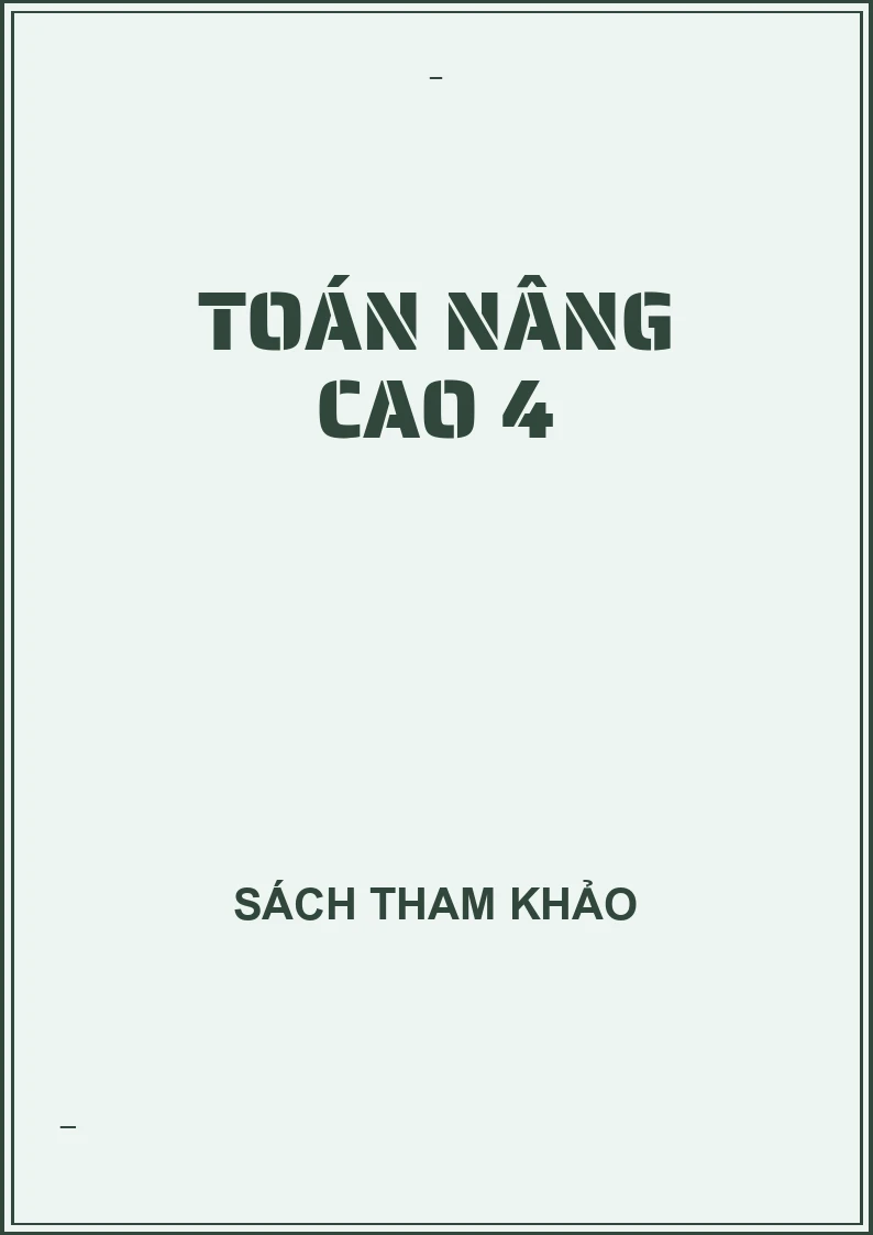 Toán nâng cao 4