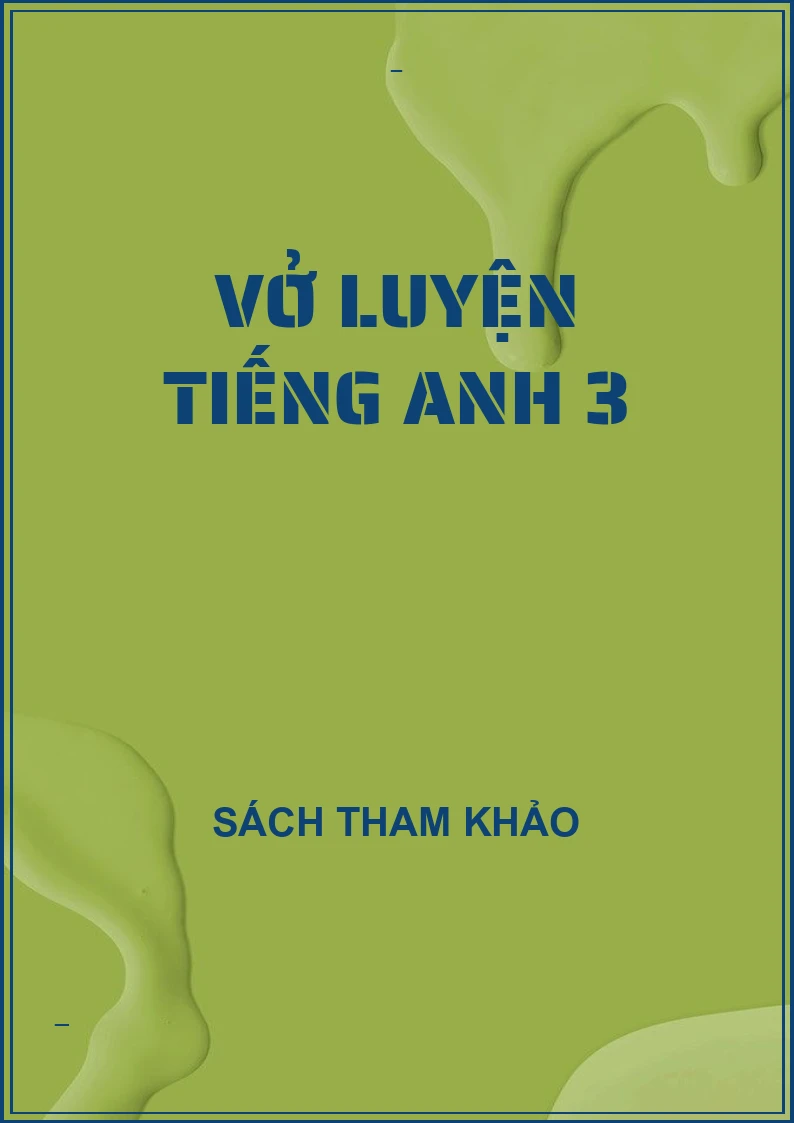 Vở luyện tiếng anh 3