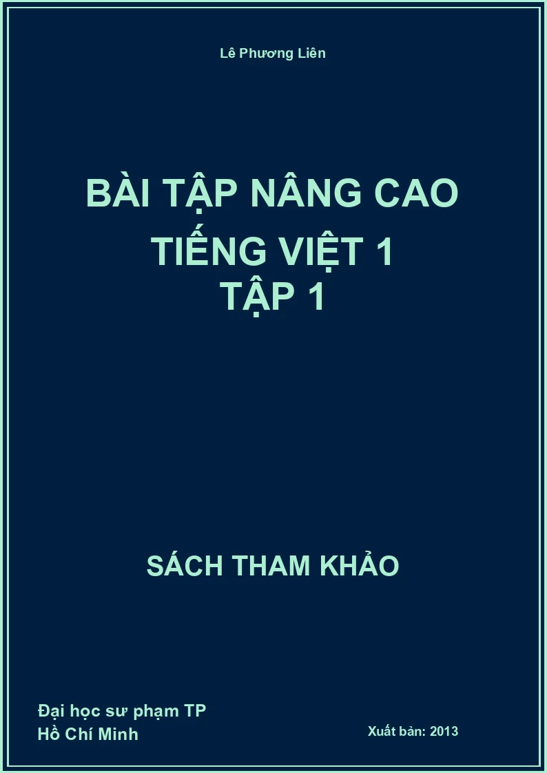 Bài tập nâng cao tiếng việt 1 tập 1