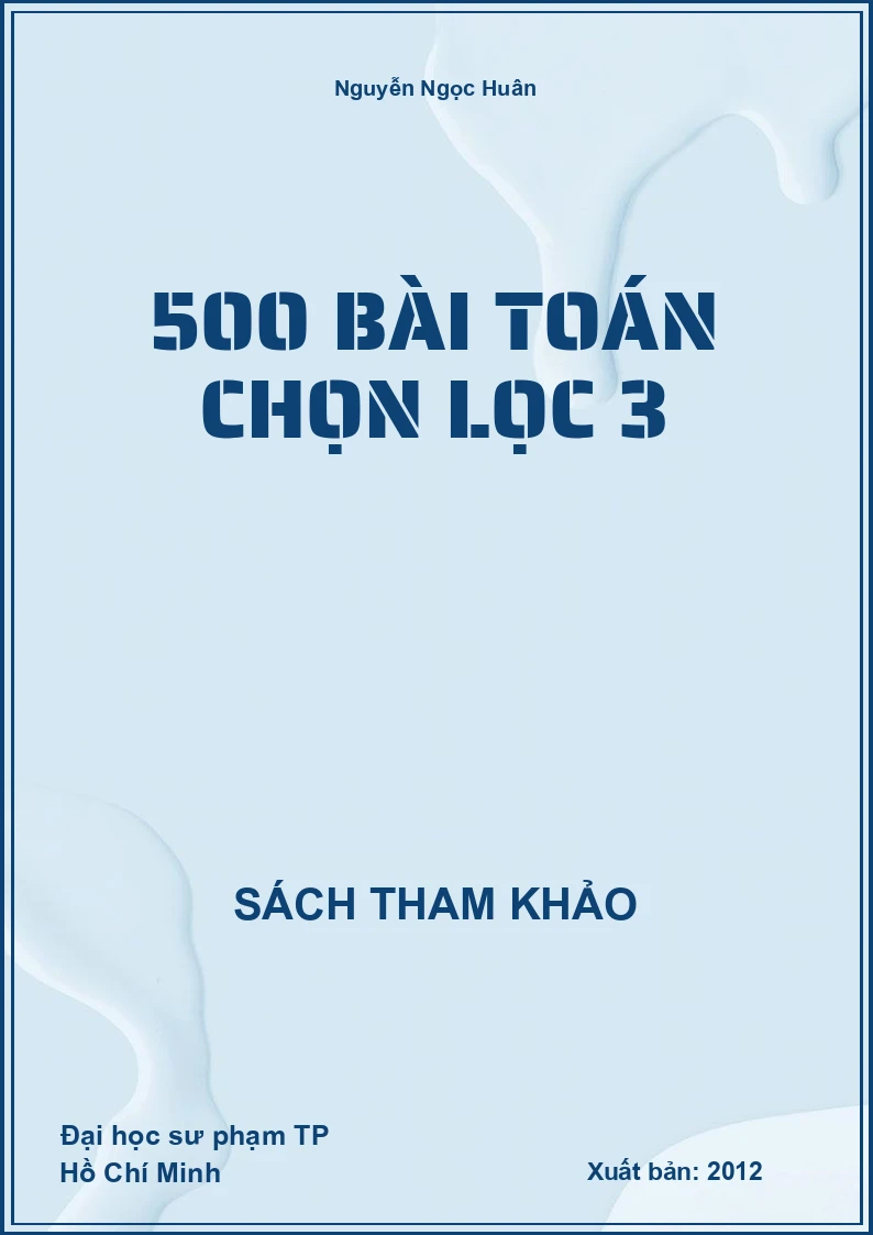 500 bài toán chọn lọc 3