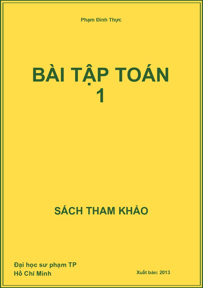 Bài tập toán 1
