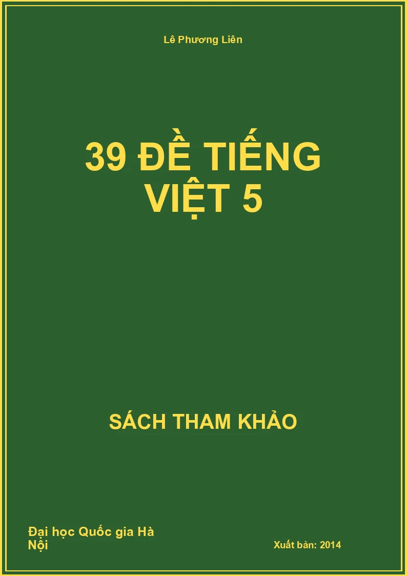39 đề tiếng việt 5
