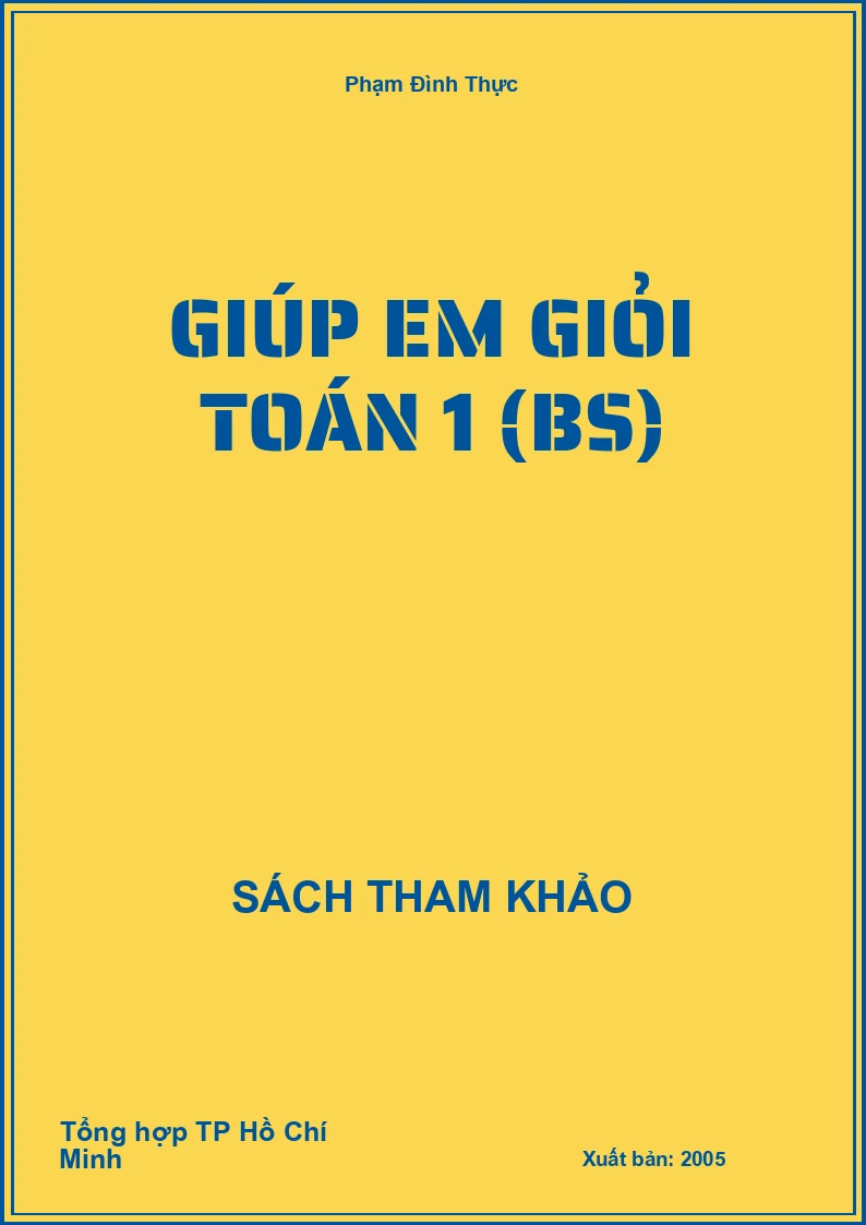 Giúp em giỏi toán 1 (BS)
