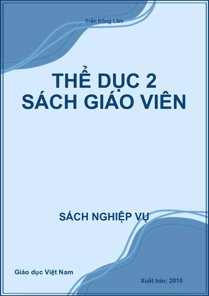 Thể Dục 2 sách giáo viên