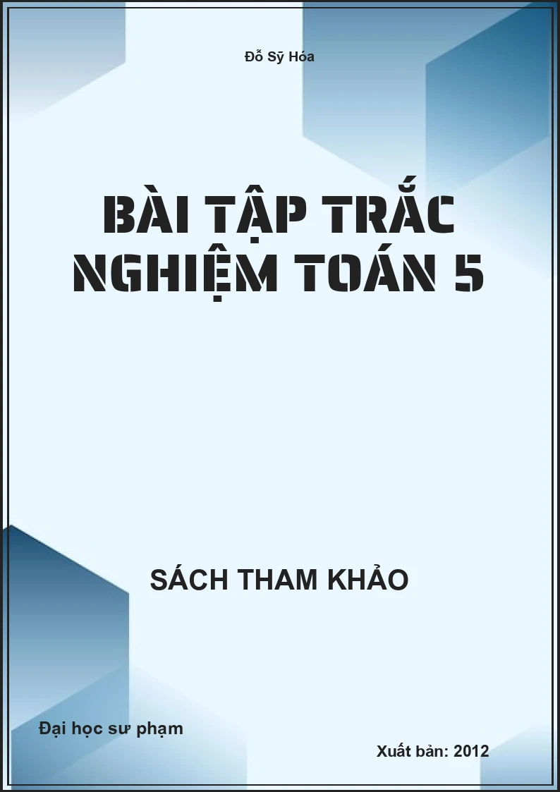 Bài tập trắc nghiệm toán 5