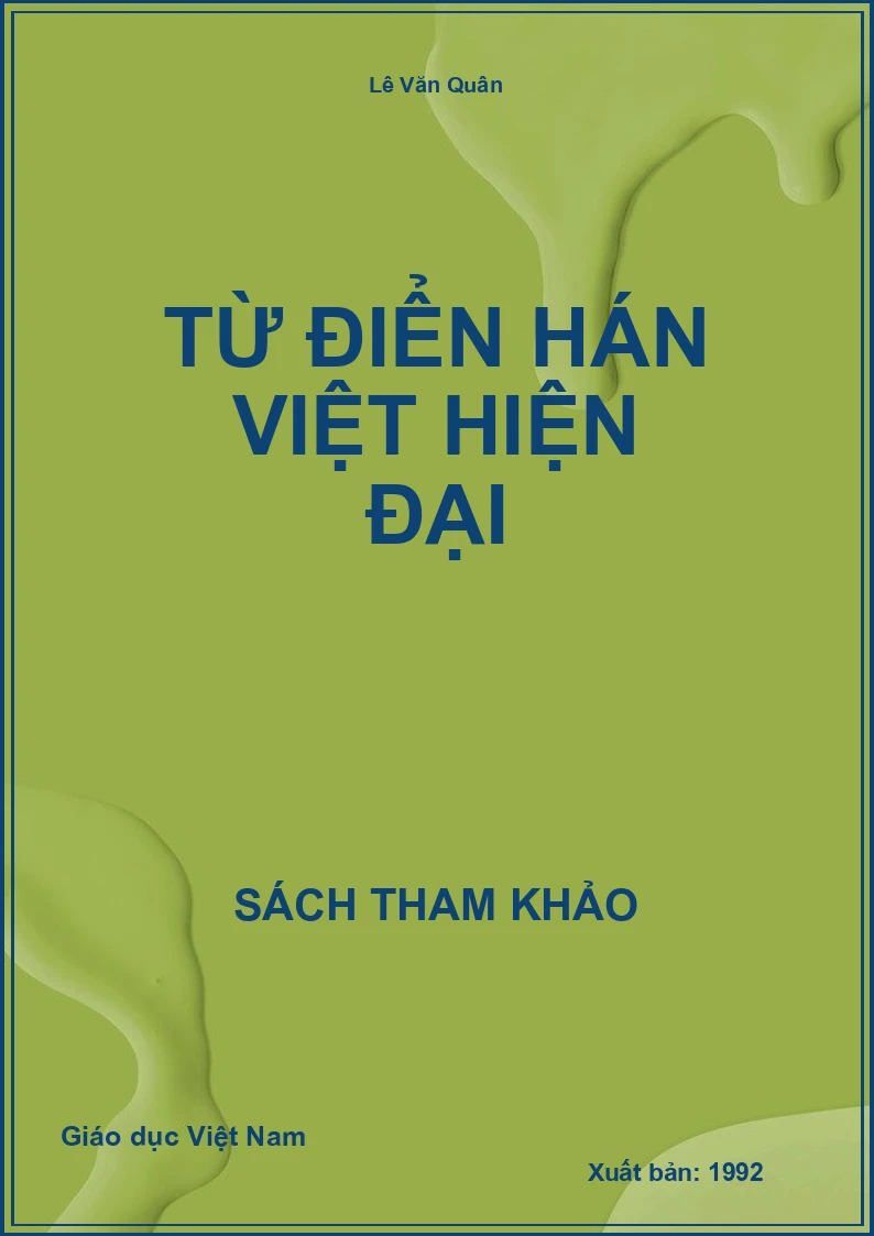Từ điển hán việt hiện đại