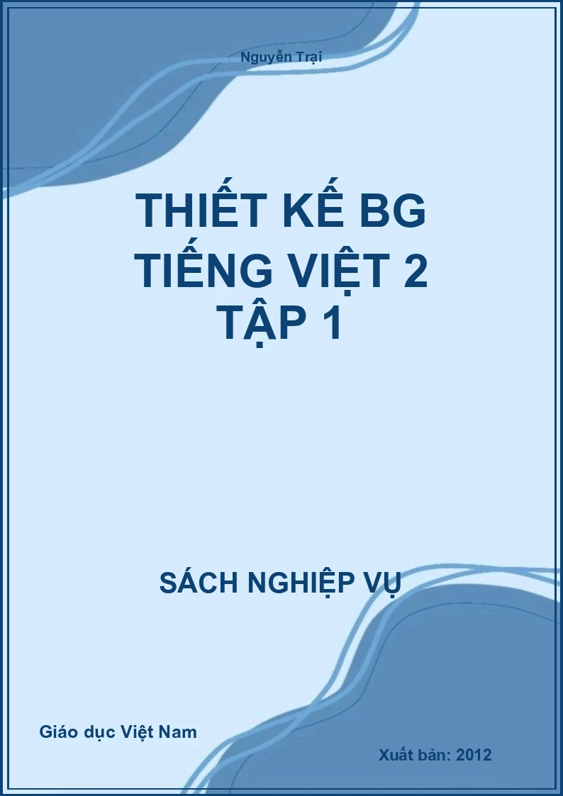Thiết Kế BG Tiếng Việt 2 tập 1