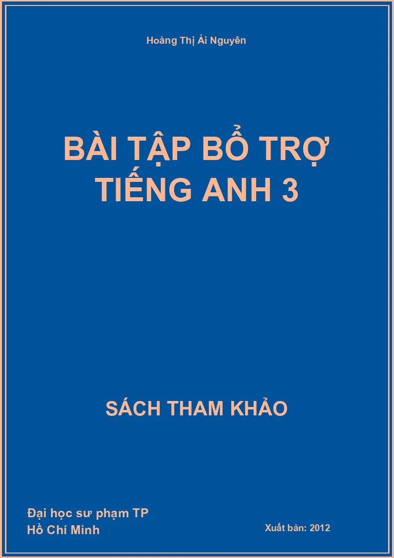 Bài tập bổ trợ tiếng anh 3