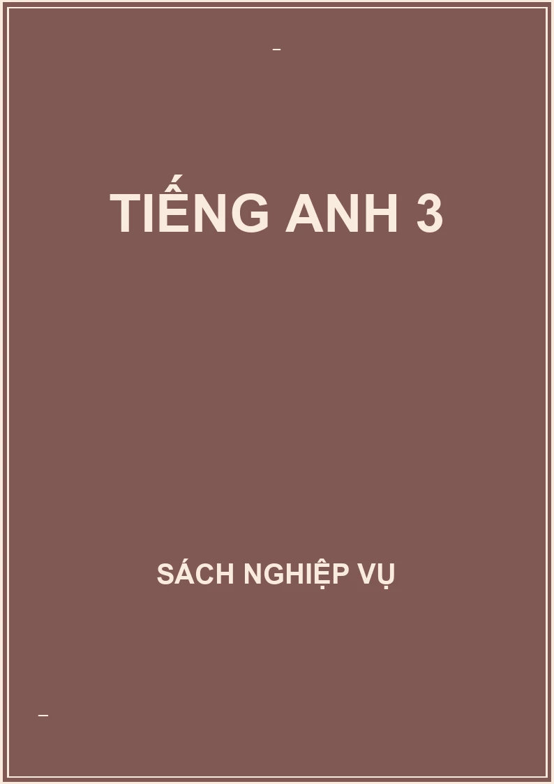 Tiếng anh 3