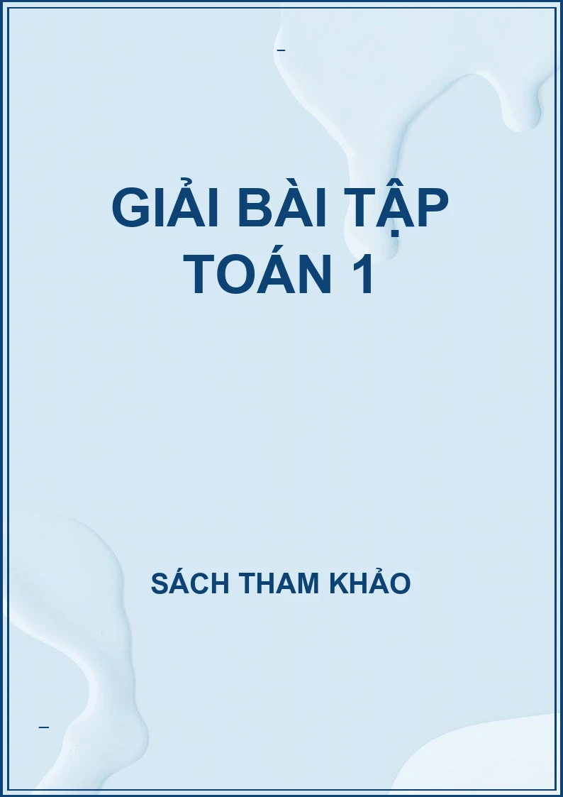 Giải bài tập toán 1