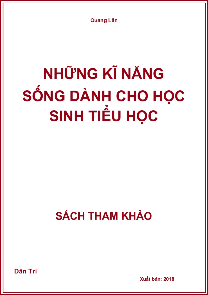 Những kĩ năng sống dành cho học sinh tiểu học