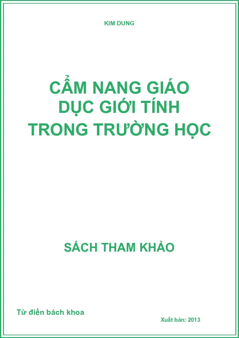 Cẩm nang giáo dục giới tính trong trường học