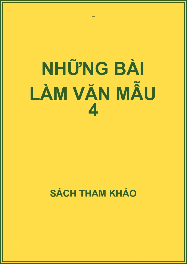 Những bài làm văn mẫu 4
