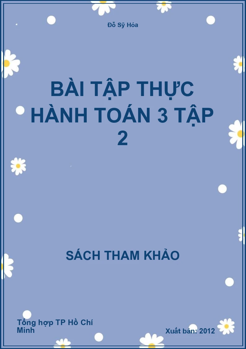 Bài tập thực hành toán 3 tập 2