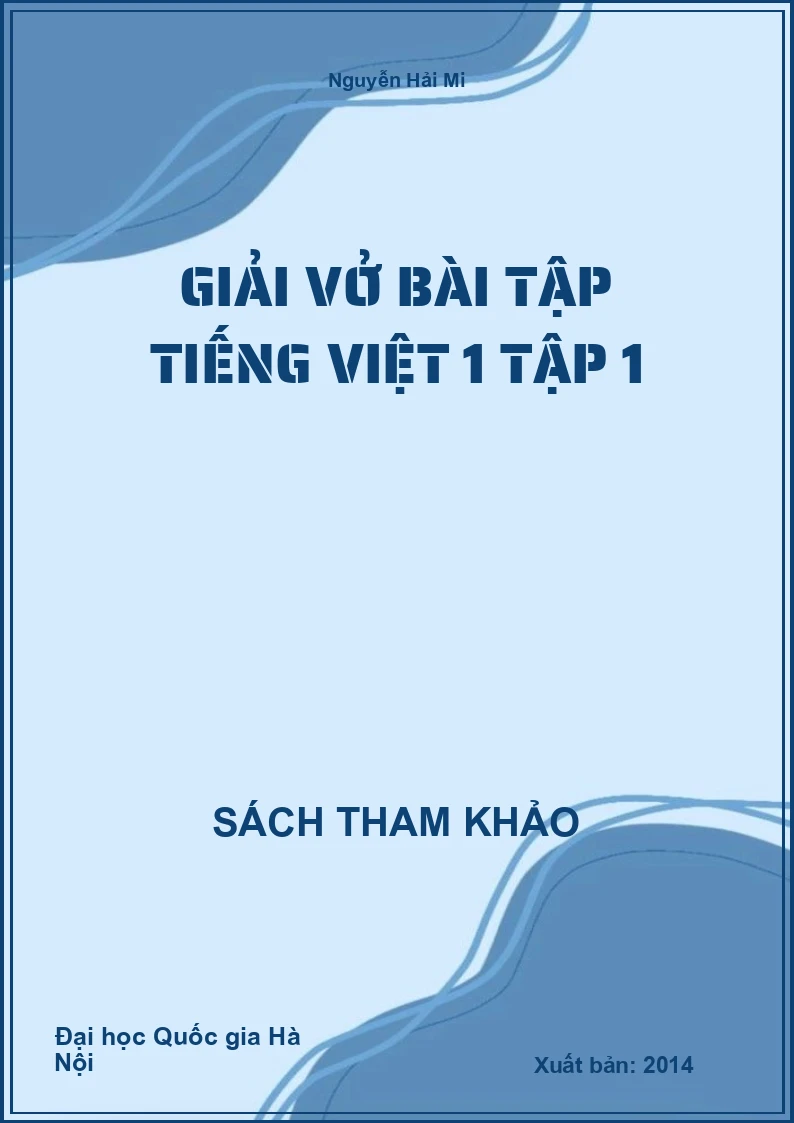 Giải vở bài tập tiếng việt 1 tập 1