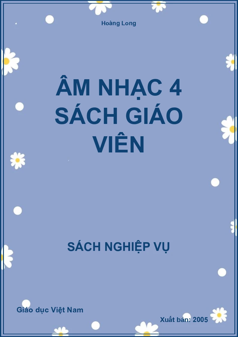 Âm Nhạc 4 sách giáo viên