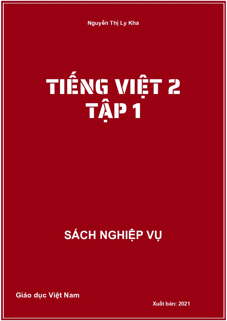 Tiếng việt 2 tập 1