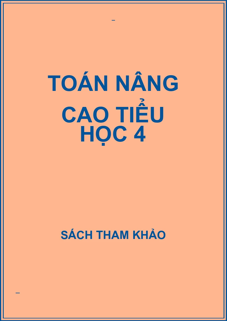 Toán nâng cao tiểu học 4