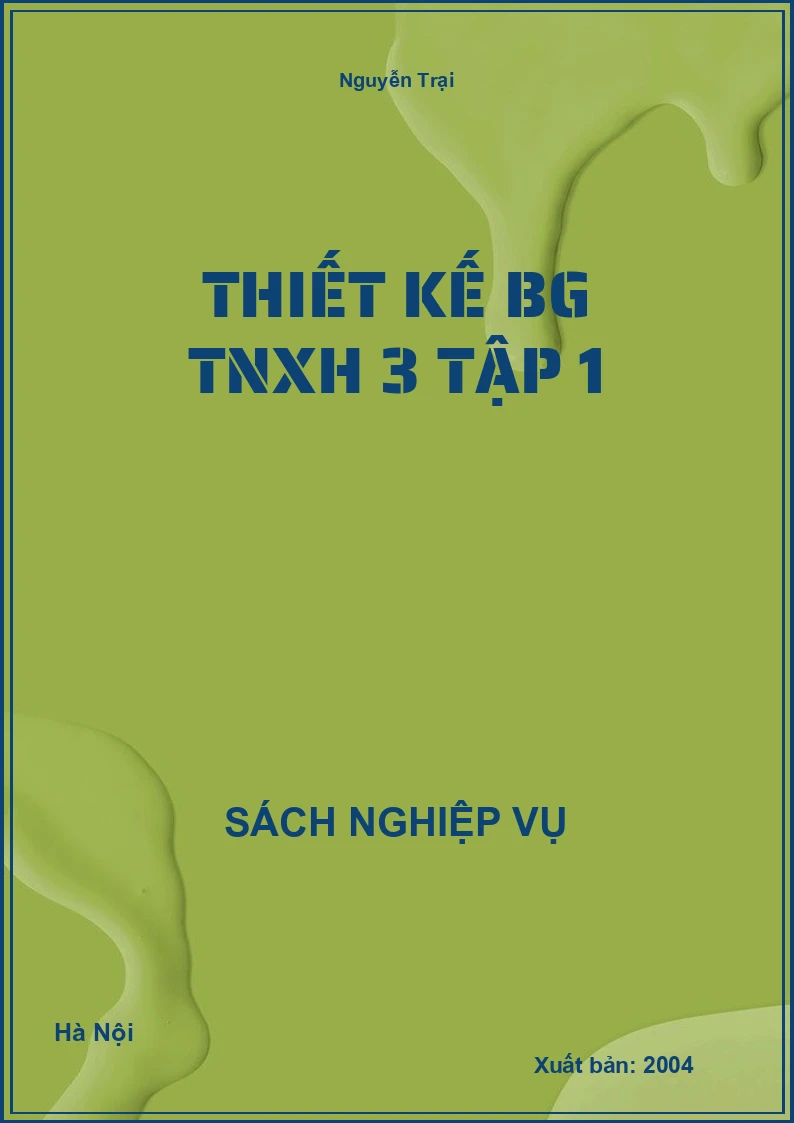Thiết Kế BG TNXH 3 tập 1