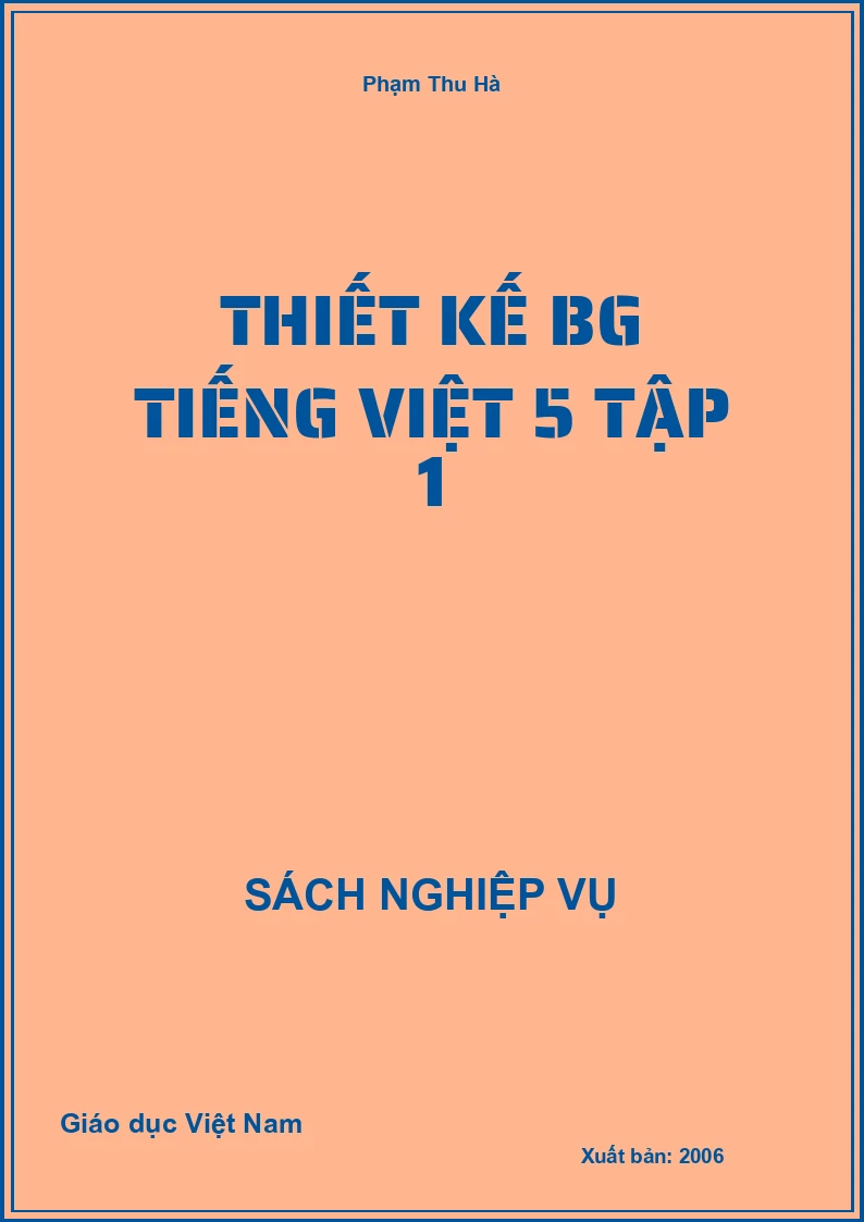 Thiết kế BG Tiếng Việt 5 tập 1