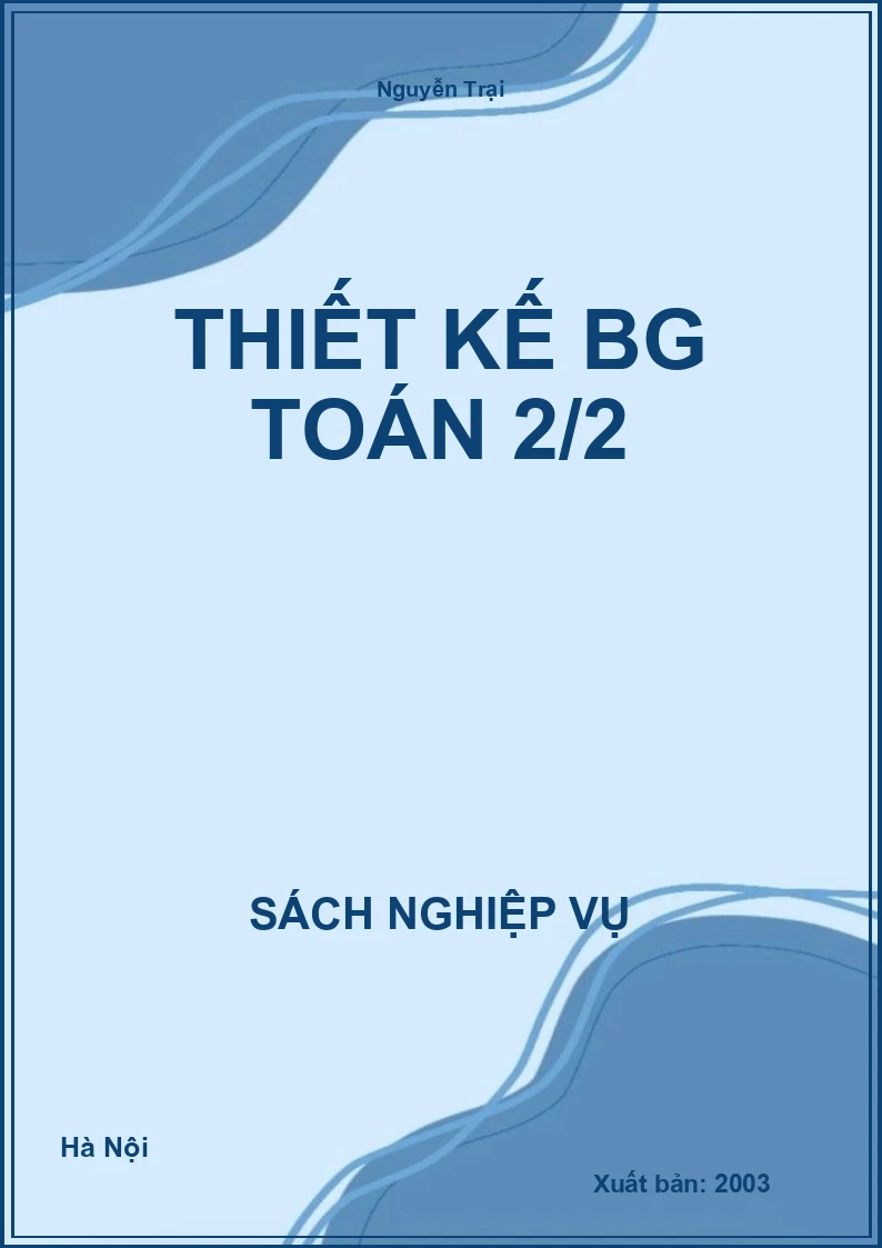 Thiết Kế BG Toán 2/2