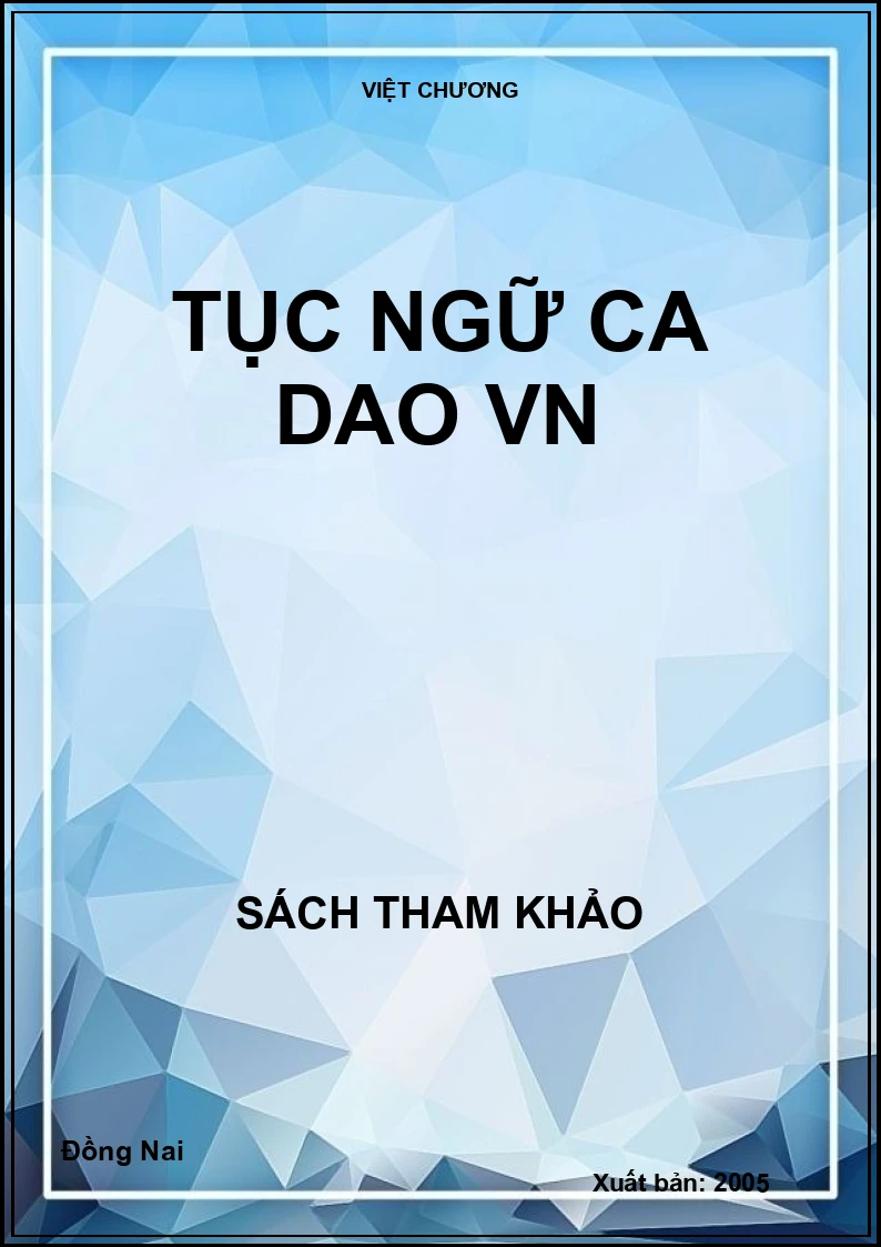 Tục ngữ ca dao VN