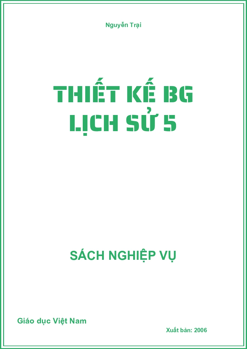 Thiết kế BG Lịch Sử 5
