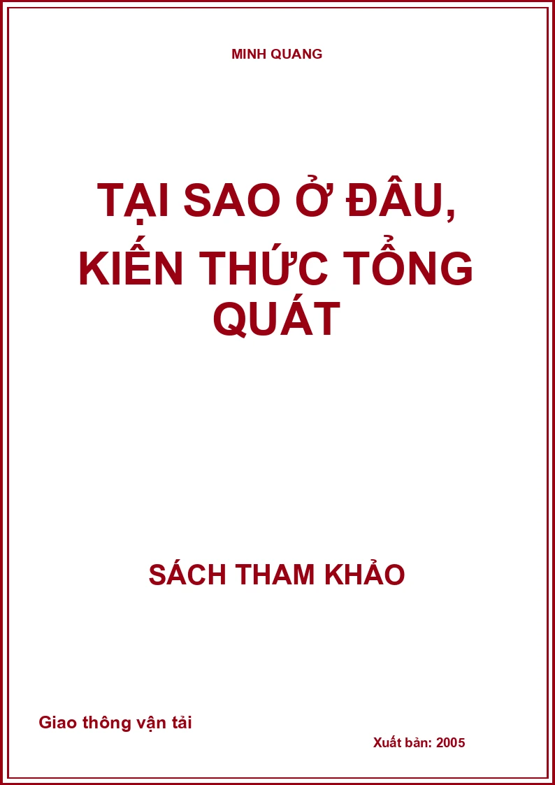Tại sao ở đâu, kiến thức tổng quát