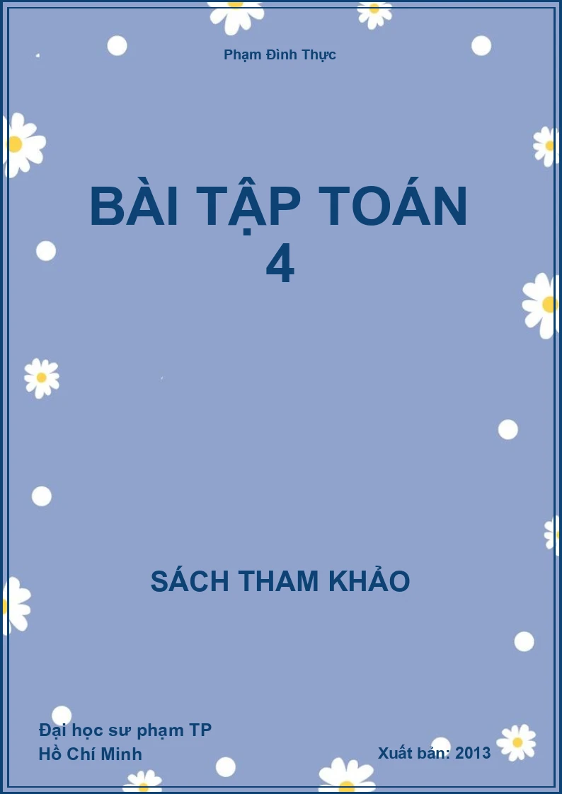 Bài tập toán 4