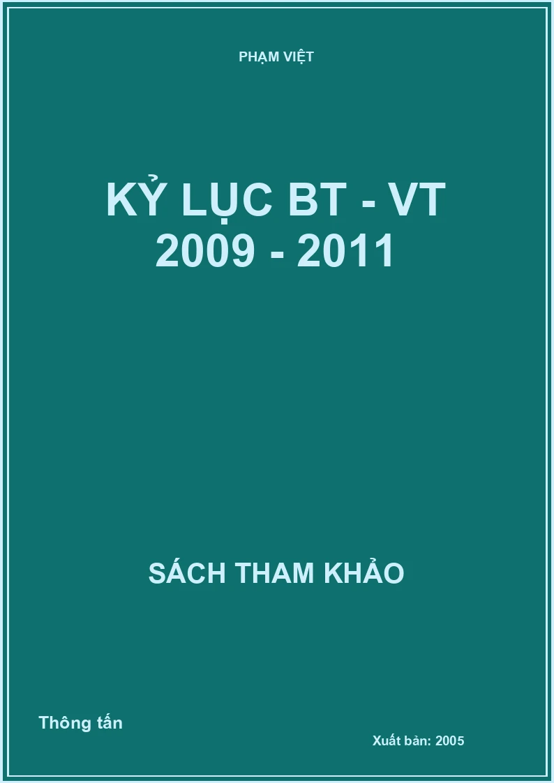 Kỷ lục BT - VT 2009 - 2011