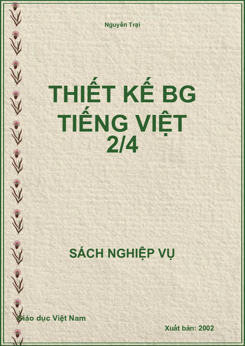 Thiết Kế BG Tiếng Việt 2/4