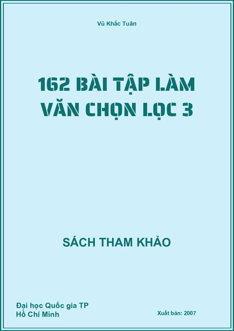 162 bài tập làm văn chọn lọc 3