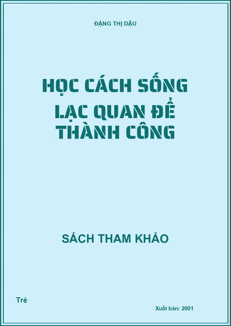 Học cách sống lạc quan để thành công