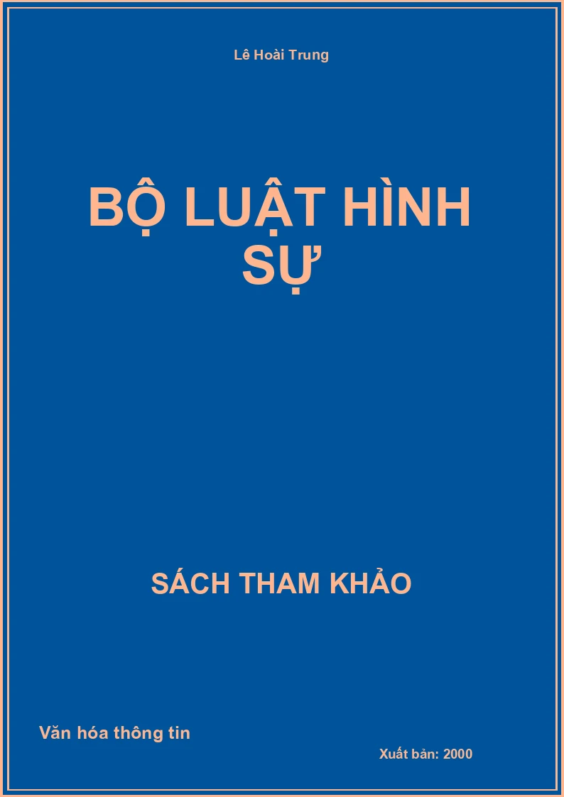 Bộ luật hình sự