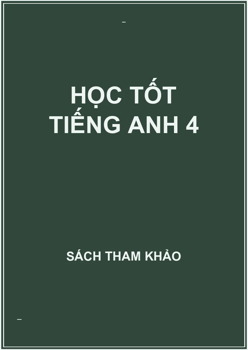 Học tốt tiếng anh 4