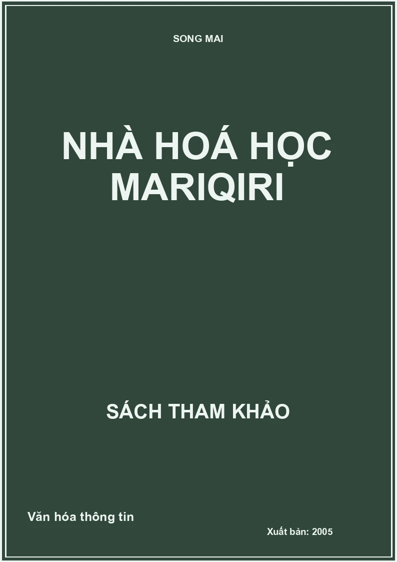 Nhà hoá học Mariqiri