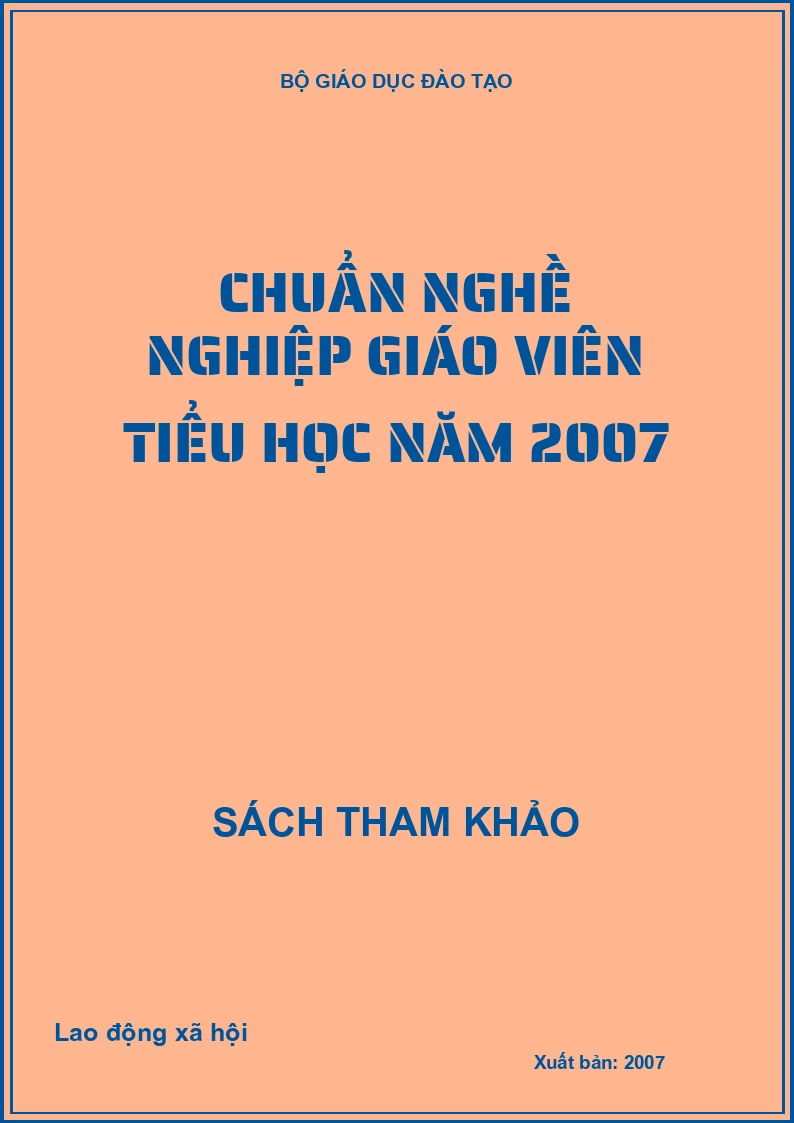 Chuẩn nghề nghiệp giáo viên tiểu học năm 2007