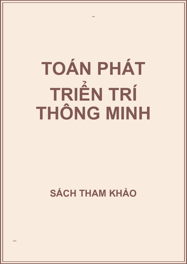 Toán phát triển trí thông minh
