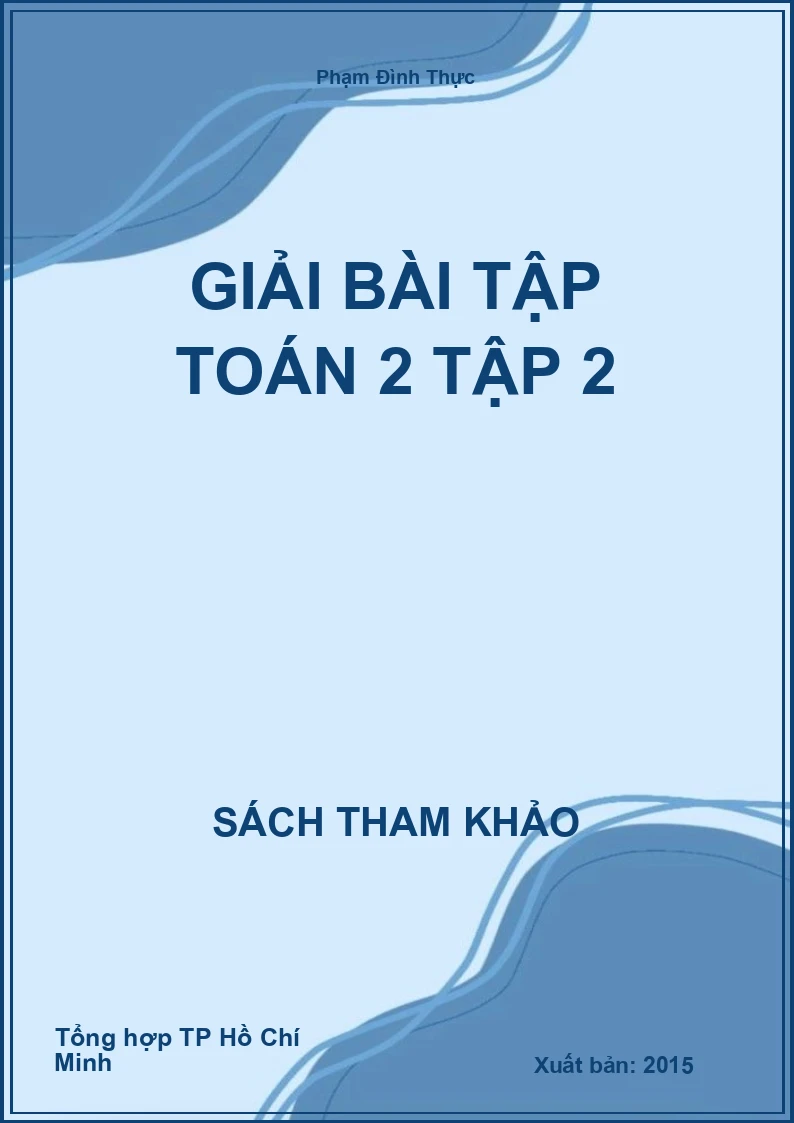 Giải bài tập toán 2 tập 2