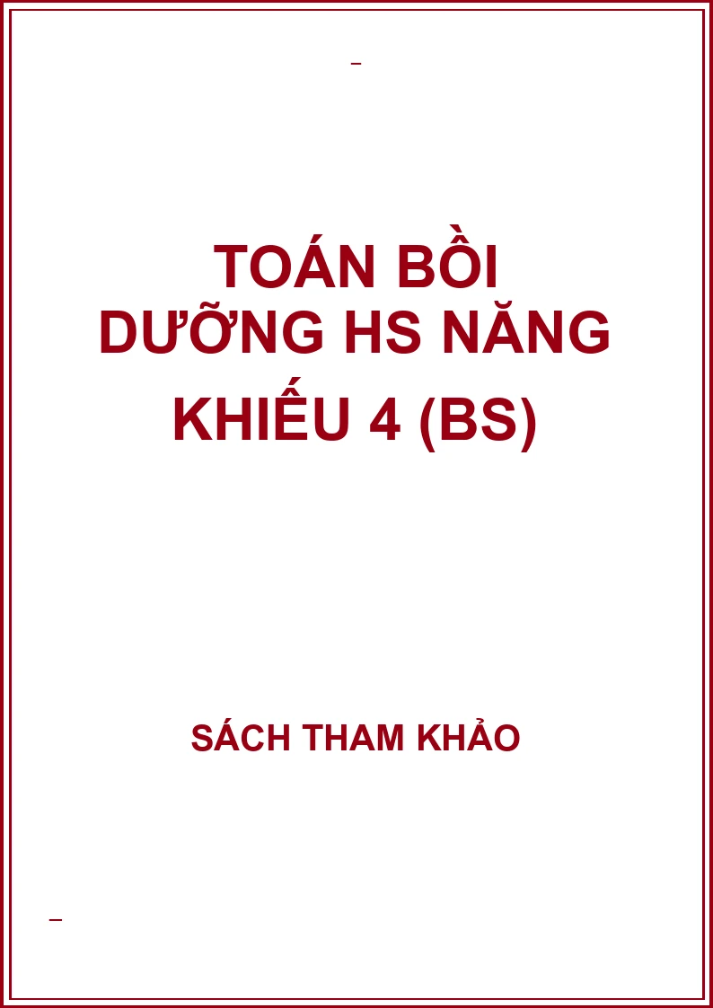 Toán bồi dưỡng HS năng khiếu 4 (BS)