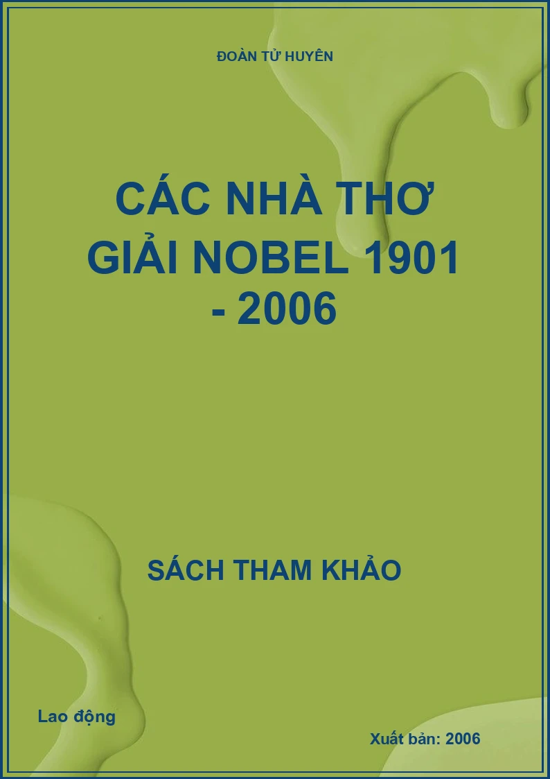 Các nhà thơ giải Nobel 1901 - 2006