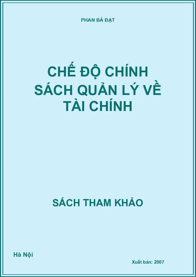 Chế độ chính sách quản lý về tài chính