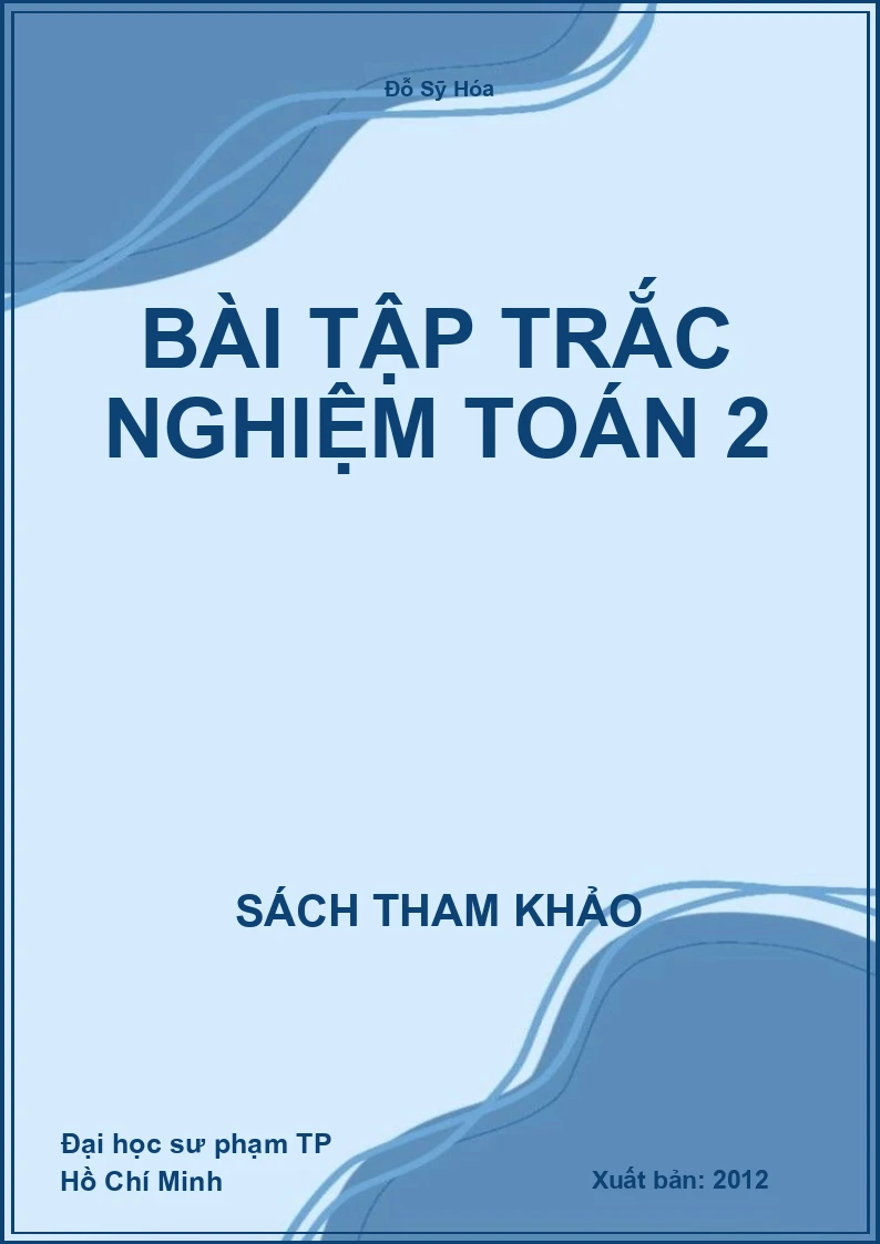 Bài tập trắc nghiệm toán 2